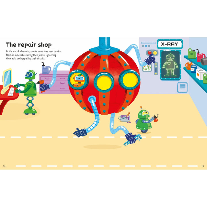Usborne First Sticker Books: Robots