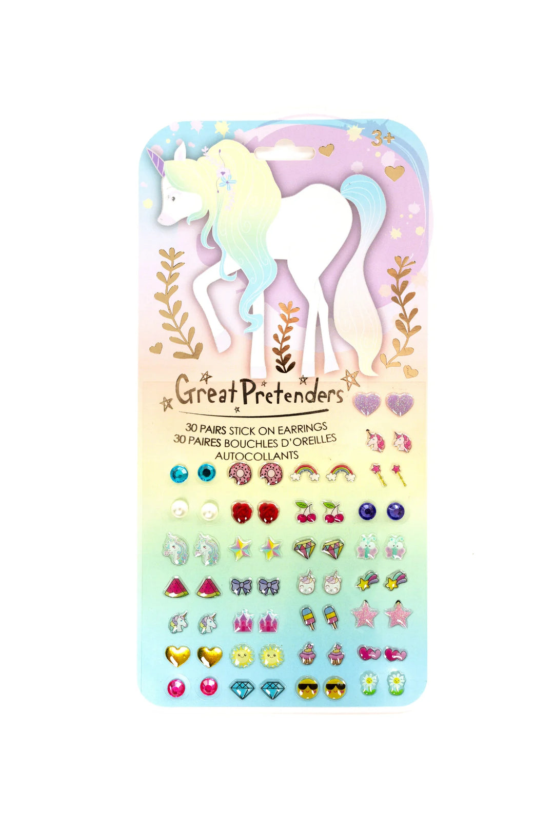 Great Pretenders Whimsical Unicorn Sticker Earrings
