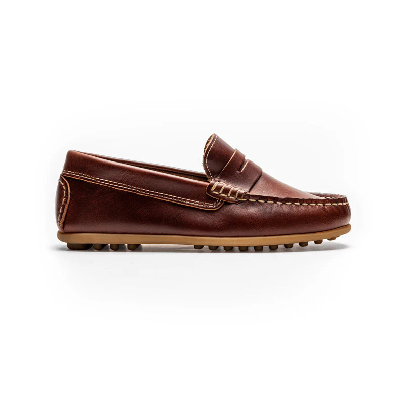 Childrenchic Alex Penny Loafers – Brown Leather