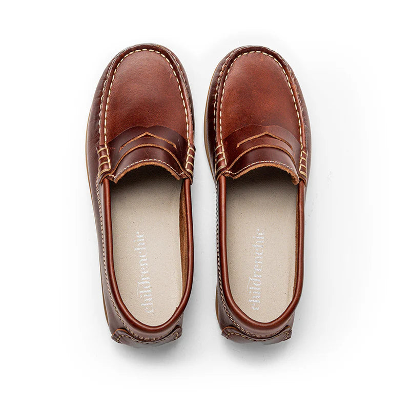 Childrenchic Alex Penny Loafers – Brown Leather
