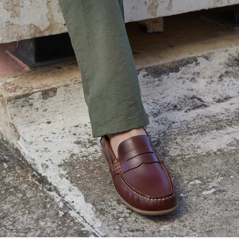 Childrenchic Alex Penny Loafers – Brown Leather