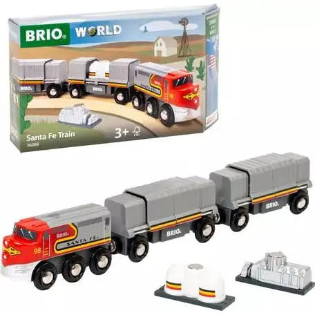 BRIO Santa Fe Train – Trains of the World 36089 (5 Piece Set)