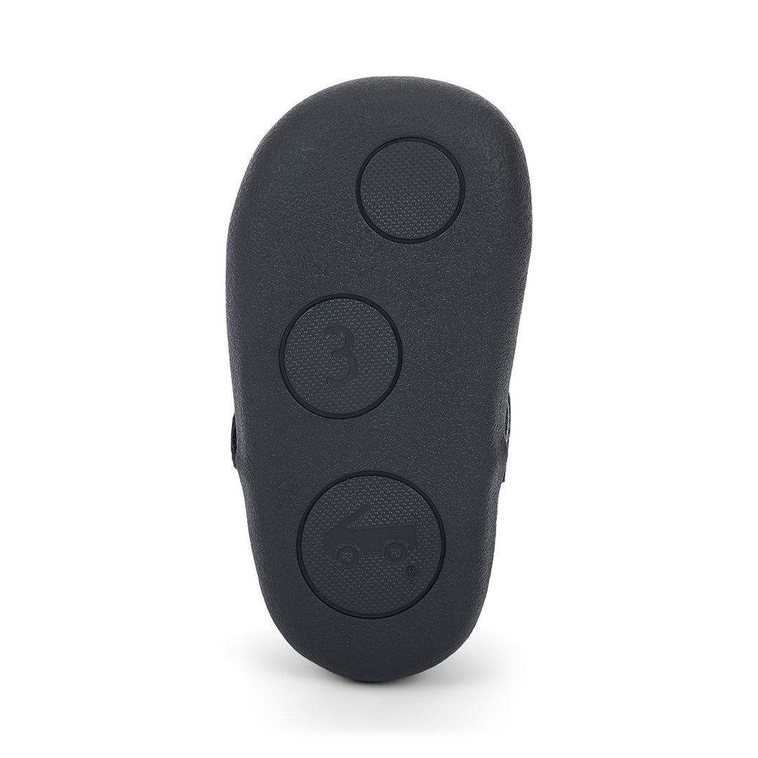 See Kai Run Bianca Mini First Walker Mary Jane Baby Dress Shoe (Black Patent & Gold)