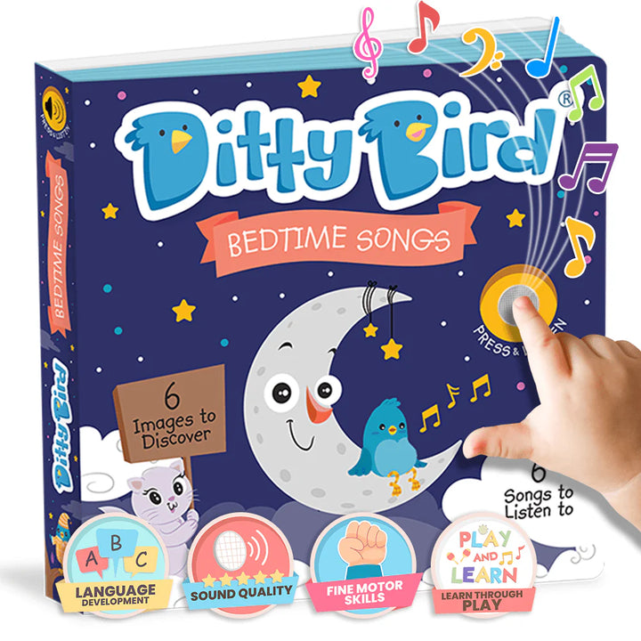 Ditty Bird - Bedtime Songs - Musical Books for Toddlers