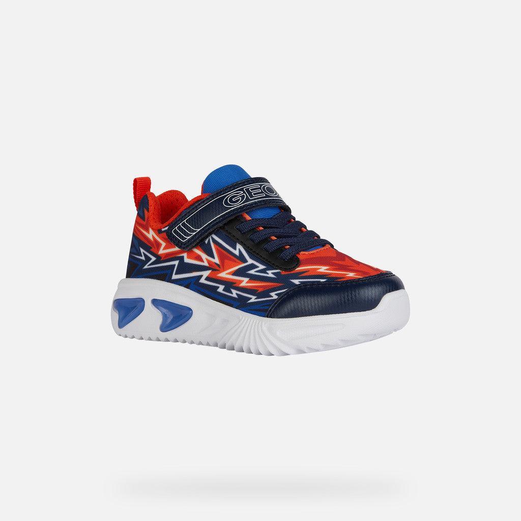 Geox Kids Assister Boy Light Up Sneaker (Toddler/Little Kid)