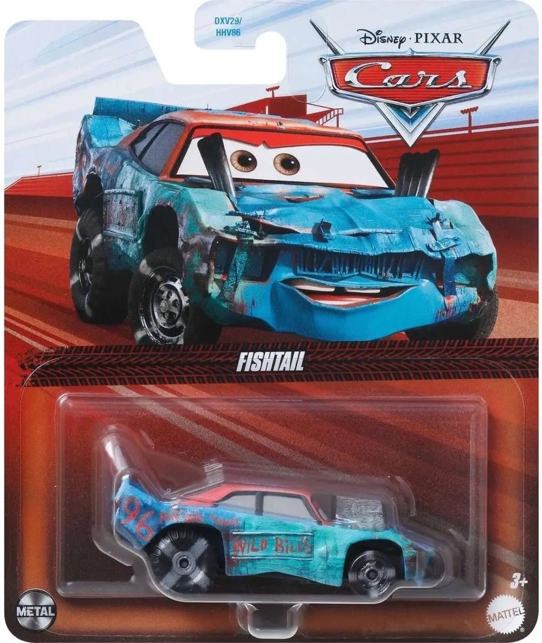 Toy car in packaging with Disney Pixar Cars branding