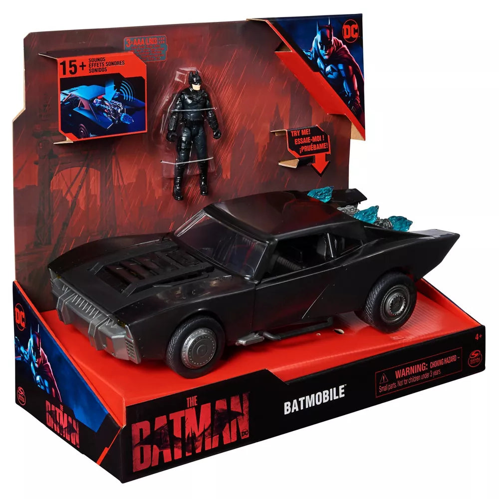 DC Comics Batmobile with 4" Batman Figure
