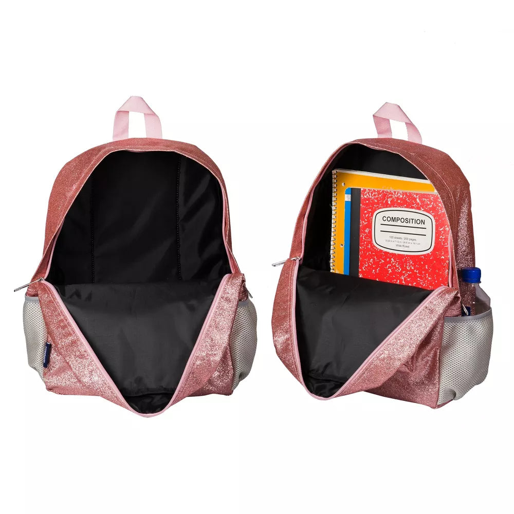 Wildkin 16 Inch Kids Pink Glitter Backpack - Girls