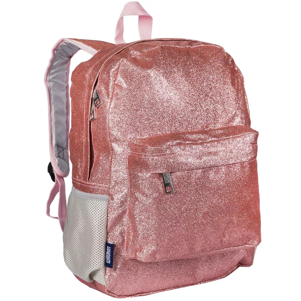 Wildkin 16 Inch Kids Pink Glitter Backpack - Girls