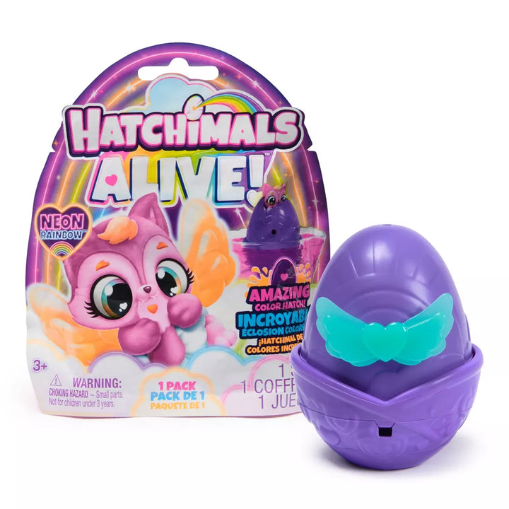 Hatchimals Alive Neon Rainbow (1 Blind Pack)