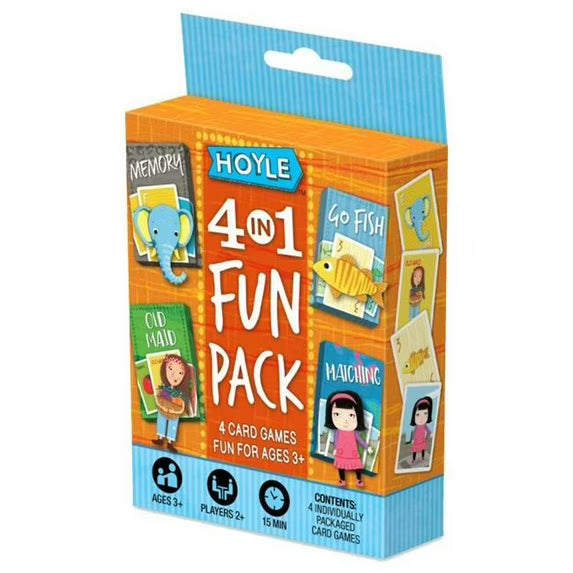 Hoyle 4-in-1 Fun Pack Kids Card Games (Age 3+)