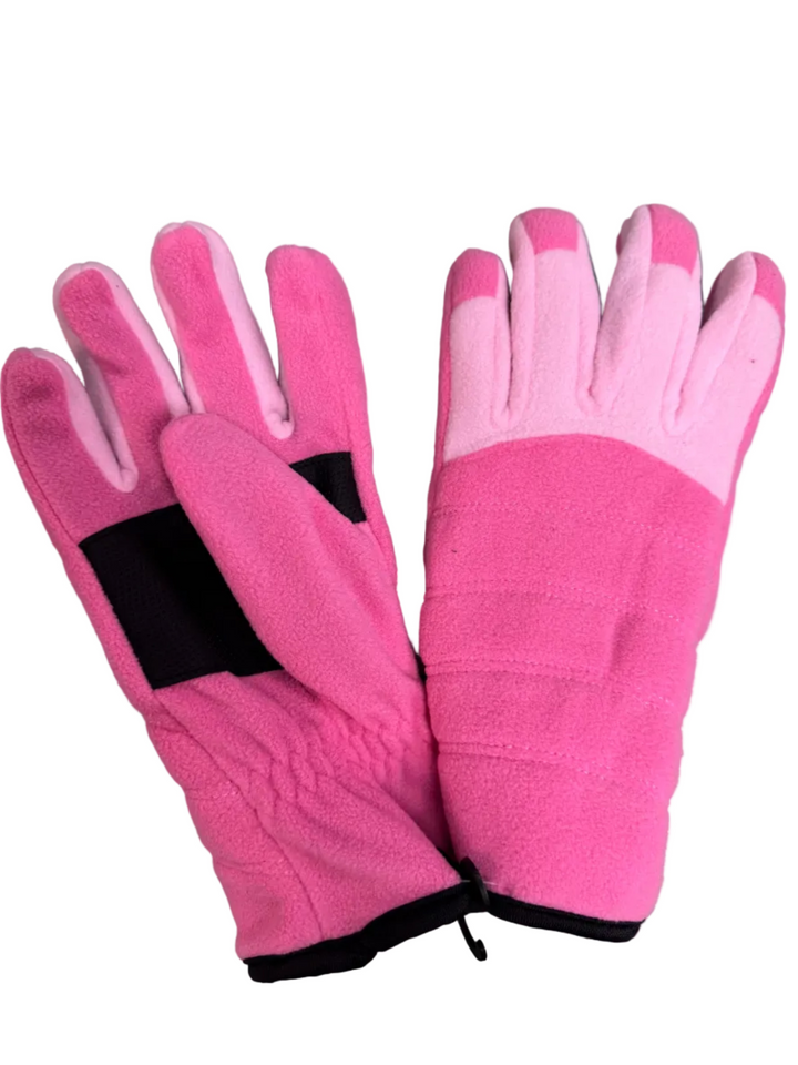 Grand Sierra Girls Microfleece 2-Tone Gloves Size 7-16