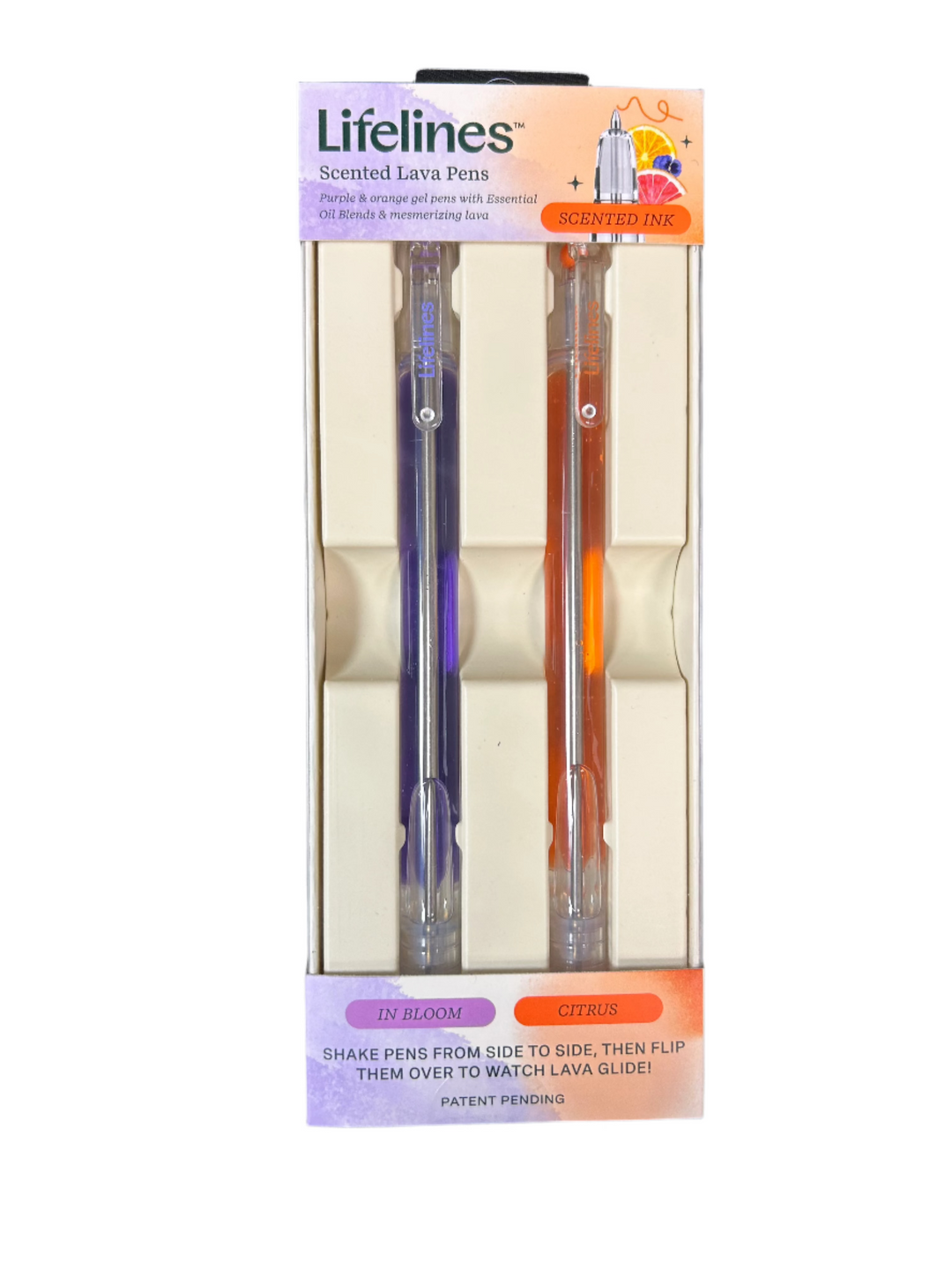 Lifelines Scented Essential Oils Lava Pen Set (2 Pack)