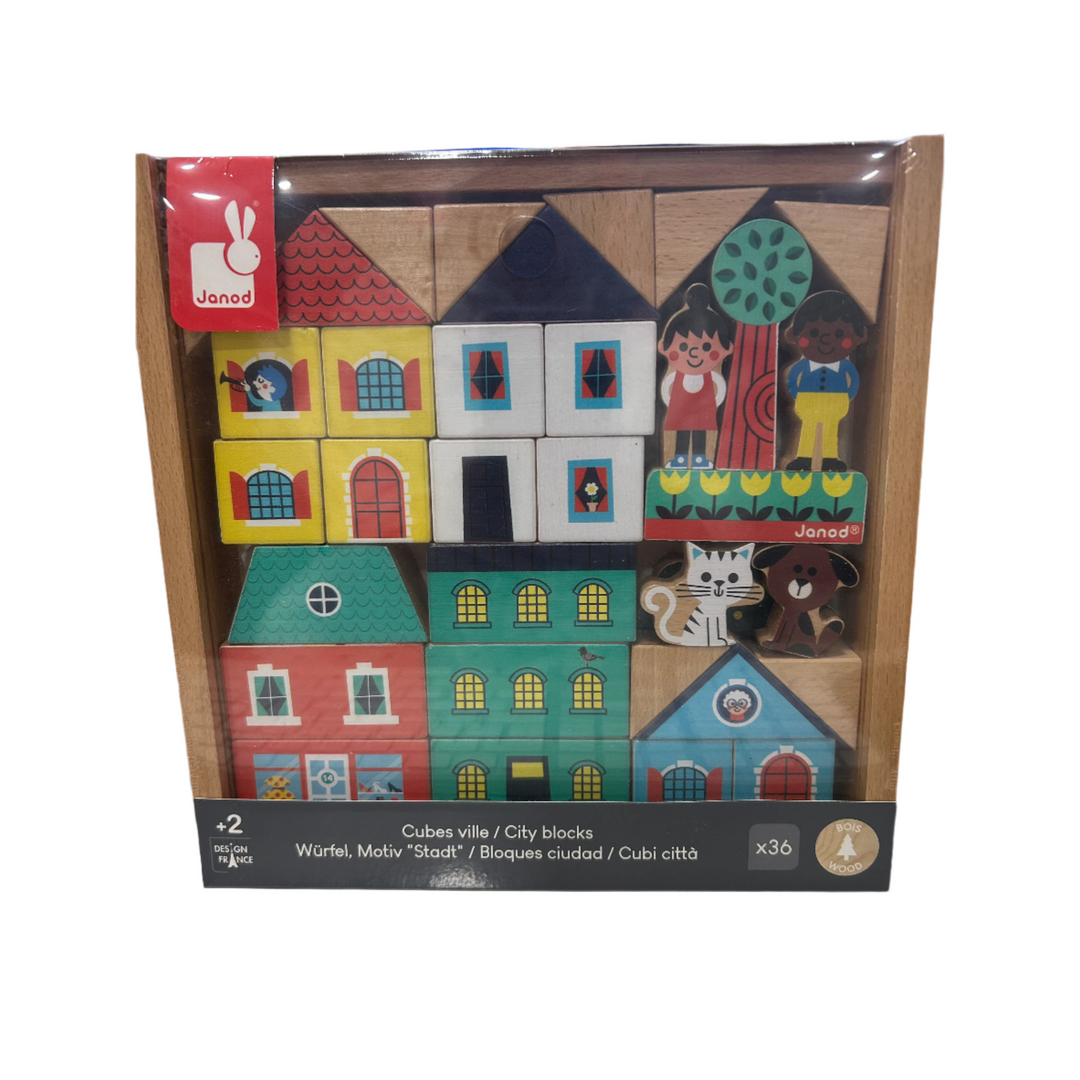 Wooden City Blocks ( 36 pieces)