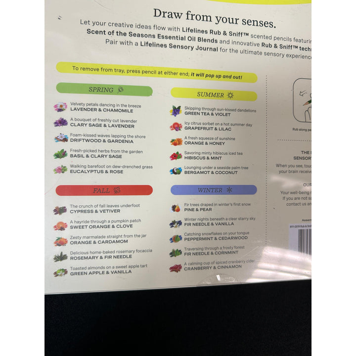 Lifelines Scented Colored Pencils 20 pack- Scents of the Seasons