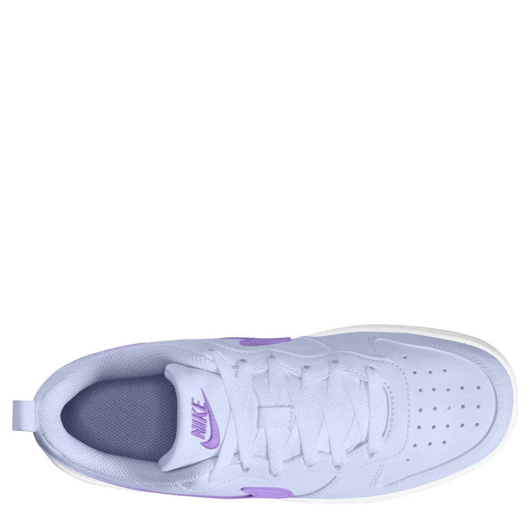 Nike Court Borough Low Big Kid Palest Purple White Action Grape view 3