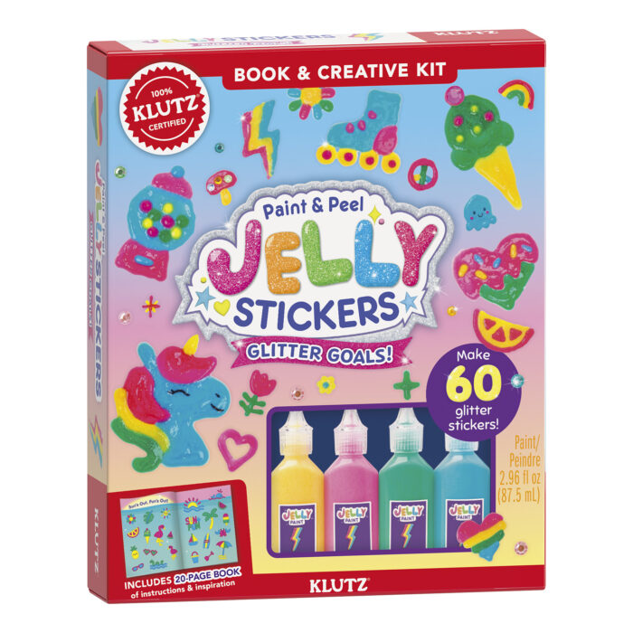 Klutz Paint & Peel Jelly Stickers Glitter Goals