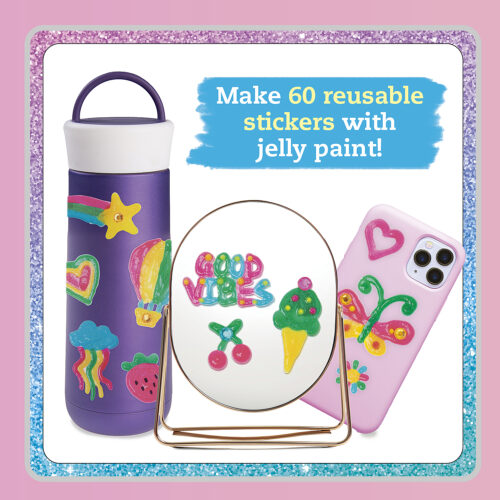Klutz Paint & Peel Jelly Stickers Glitter Goals