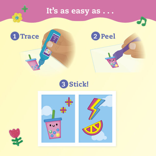 Klutz Paint & Peel Jelly Stickers Glitter Goals