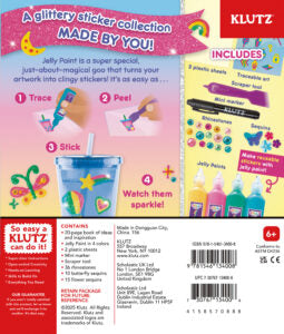 Klutz Paint & Peel Jelly Stickers Glitter Goals