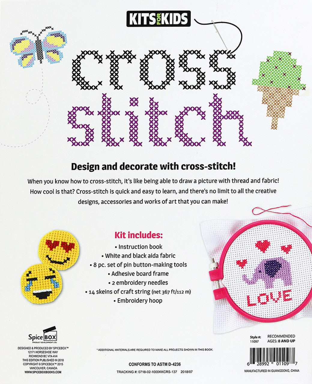 Spicebox Kits for Kids Cross Stitch