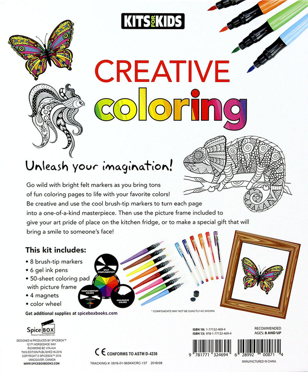 Spicebox Kits for Kids Creative Coloring
