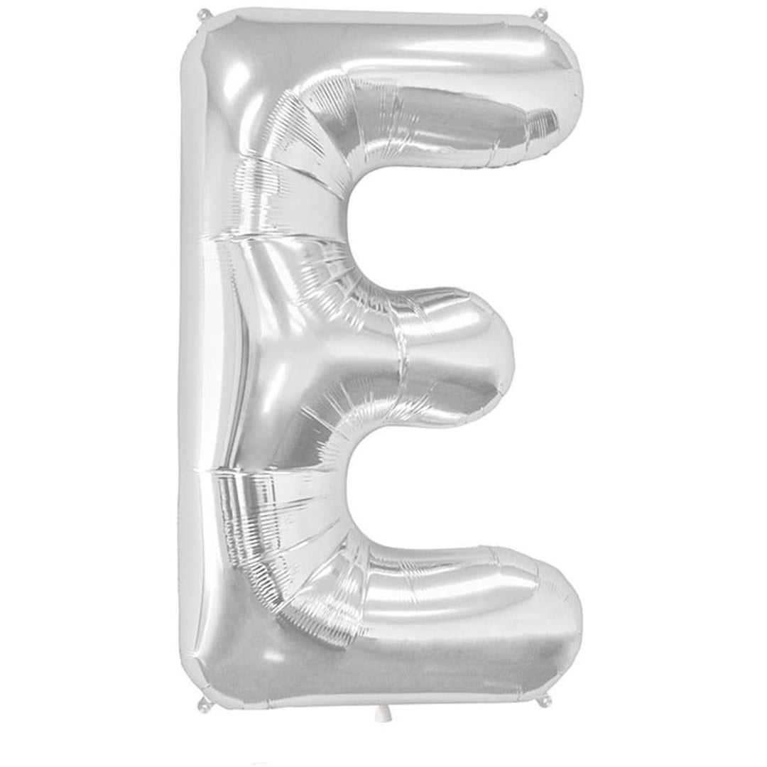 Letter Foil Balloon (Helium fill) - 34" - Silver