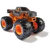 Toy monster truck with large wheels on a white background