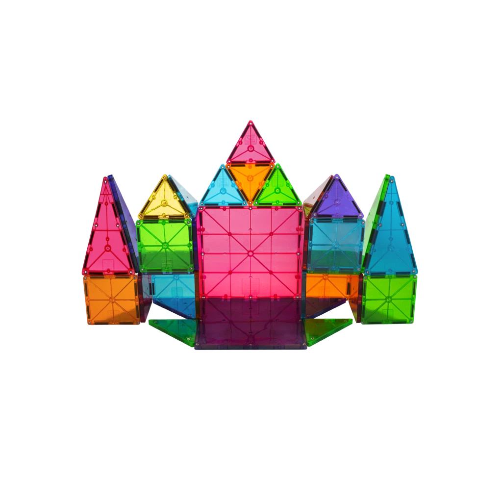 Magna-Tiles® Clear Colors 32 Piece Set