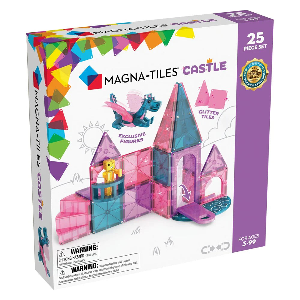 MAGNA-TILES Castle 25-Piece Magnetic Construction Set