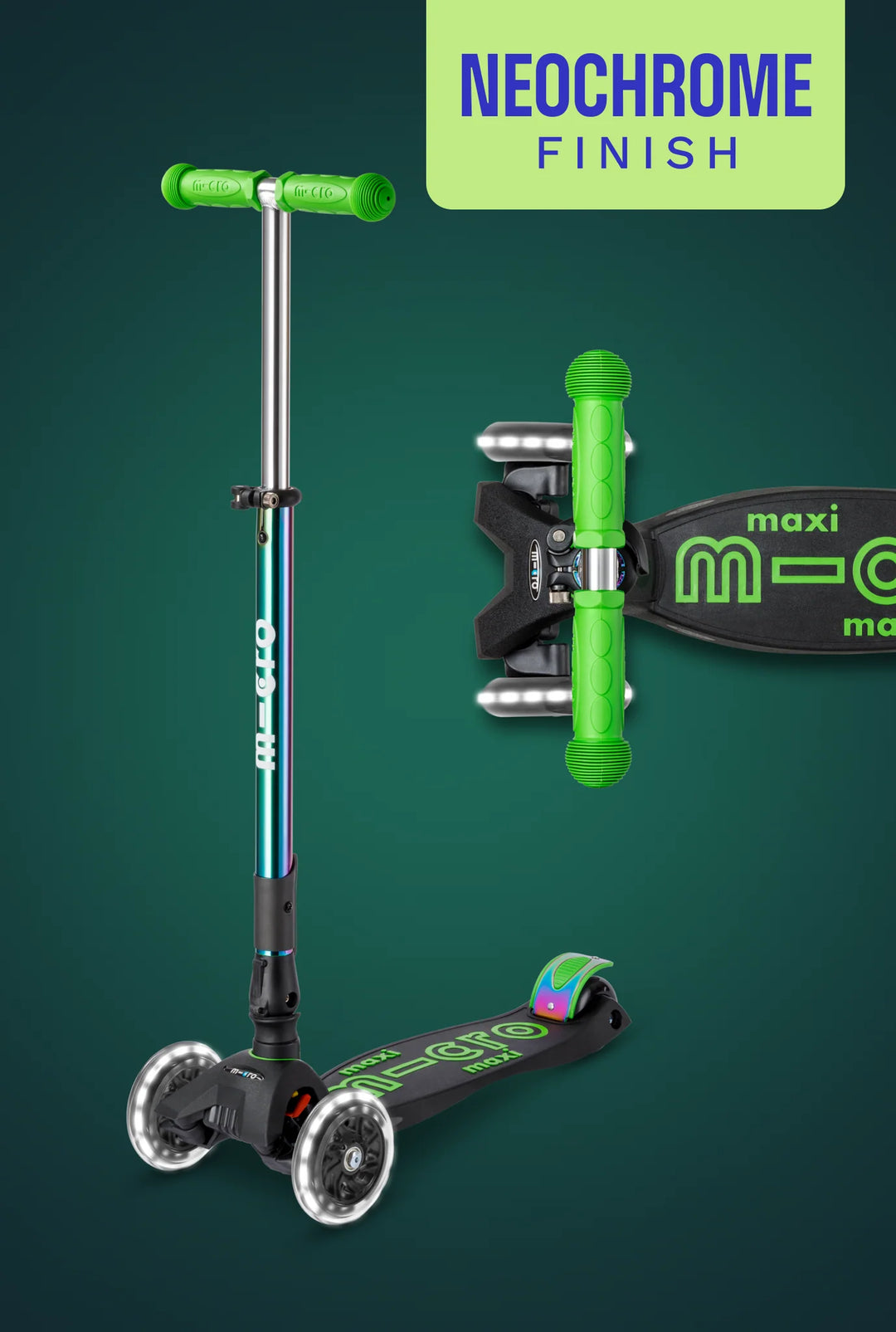 Maxi Foldable LED Scooter for Kids (Ages 5–12)