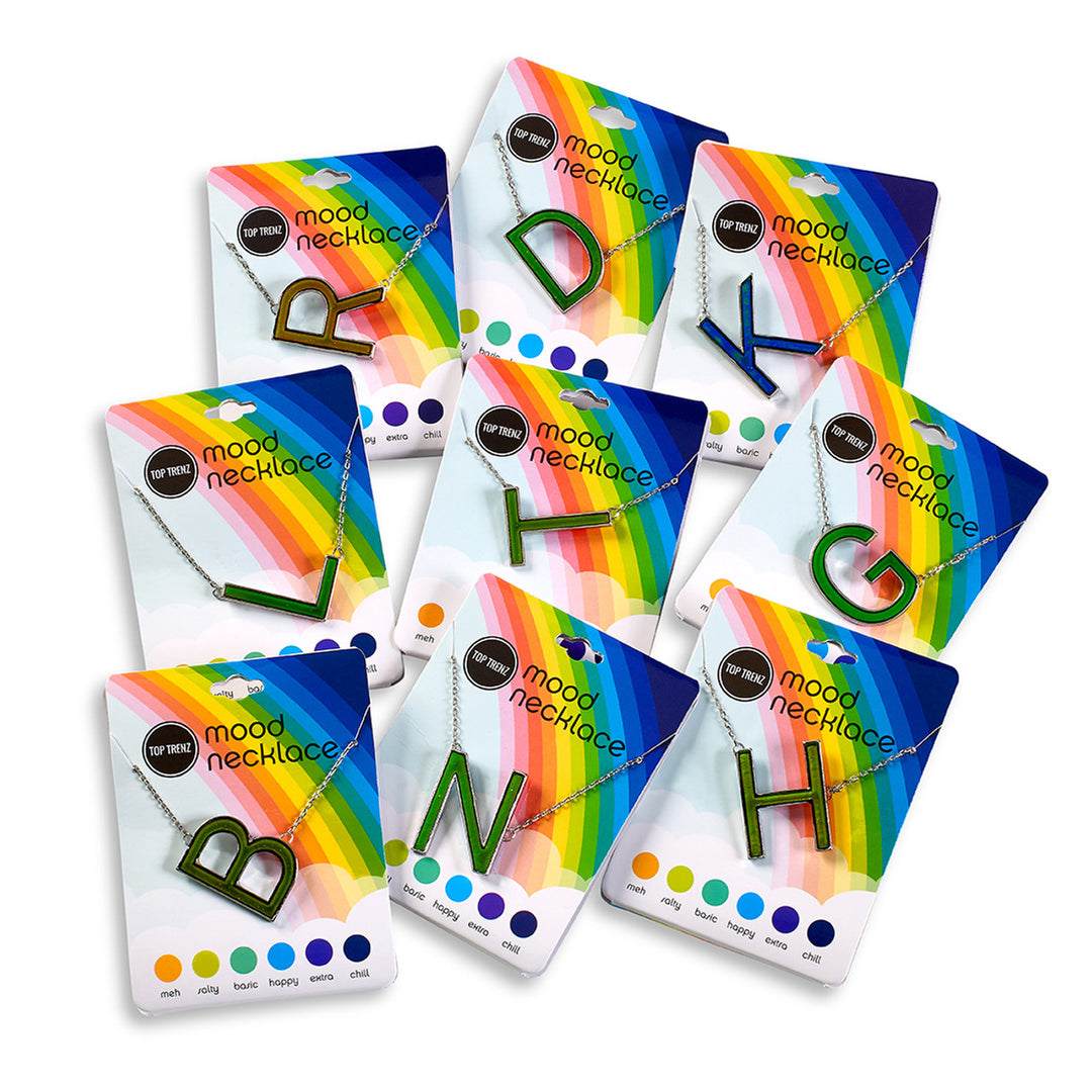 Mood Changing Initial Necklaces by Top Trenz