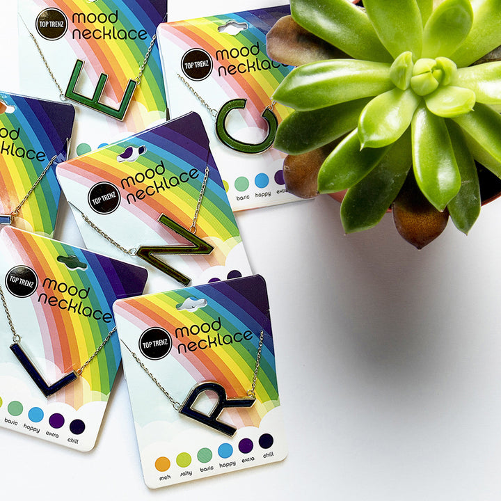 Mood Changing Initial Necklaces by Top Trenz