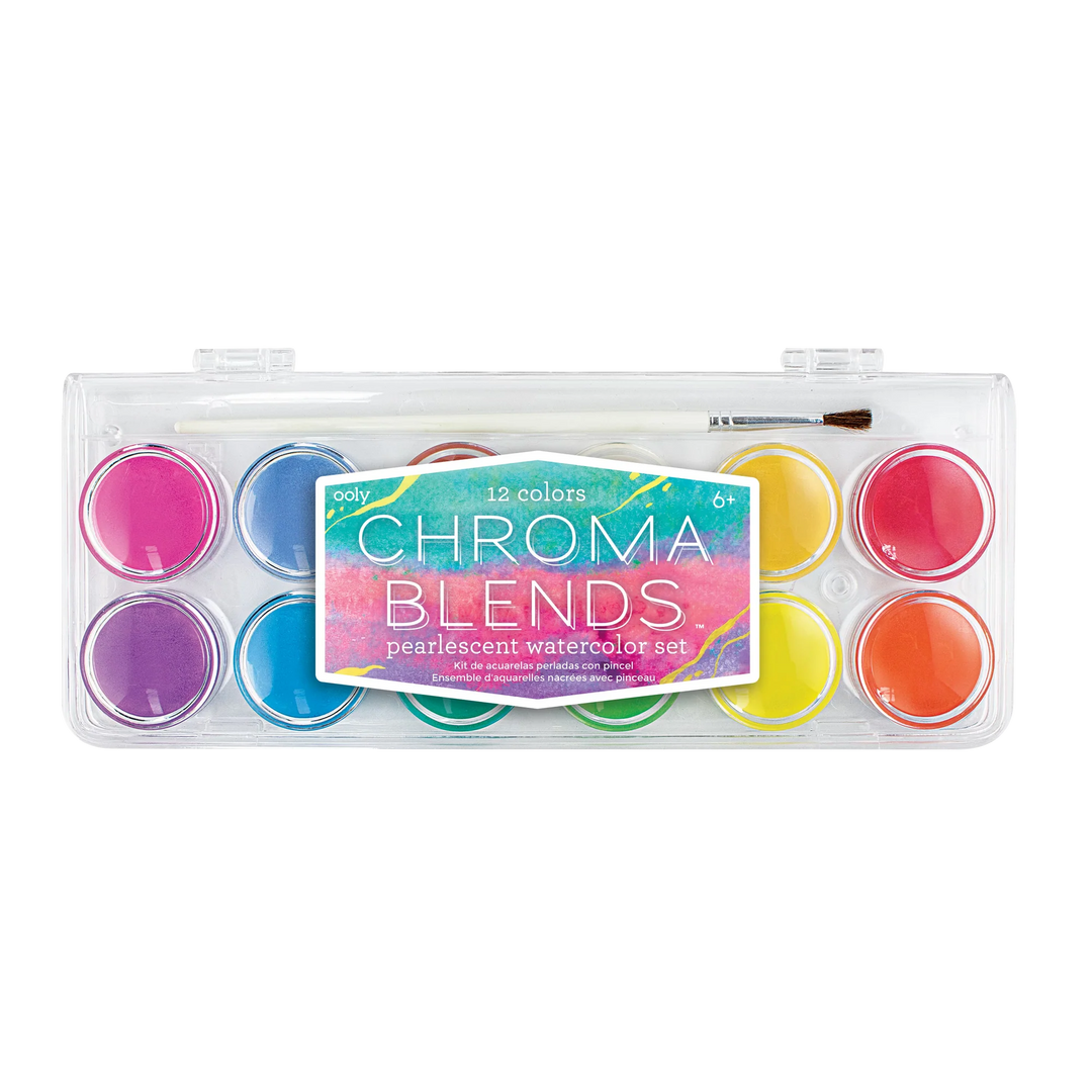 Ooly Chroma Blends Watercolor Paint Set - Pearlescent