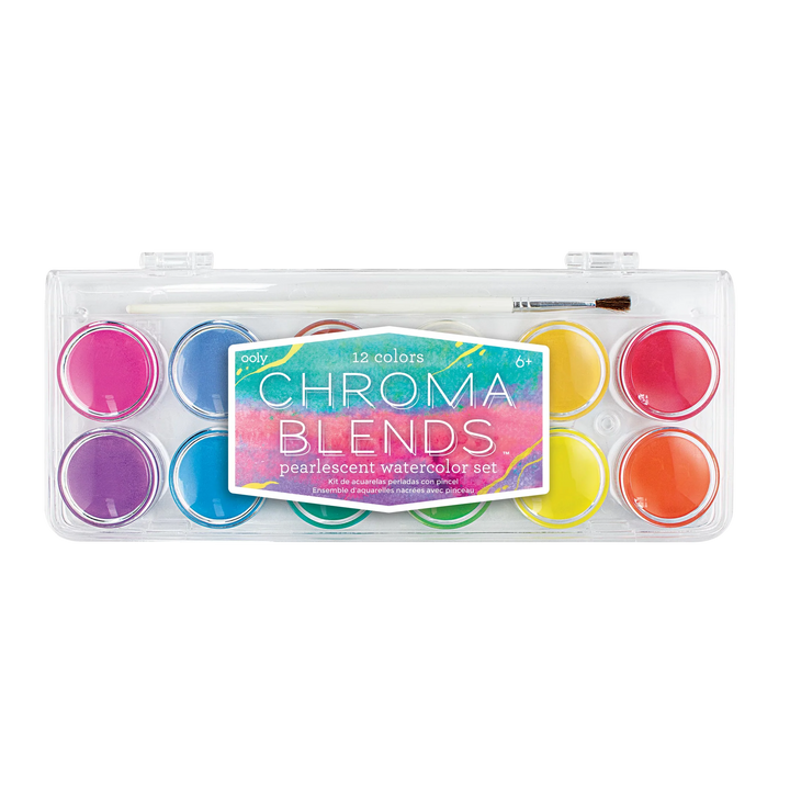 Ooly Chroma Blends Watercolor Paint Set - Pearlescent