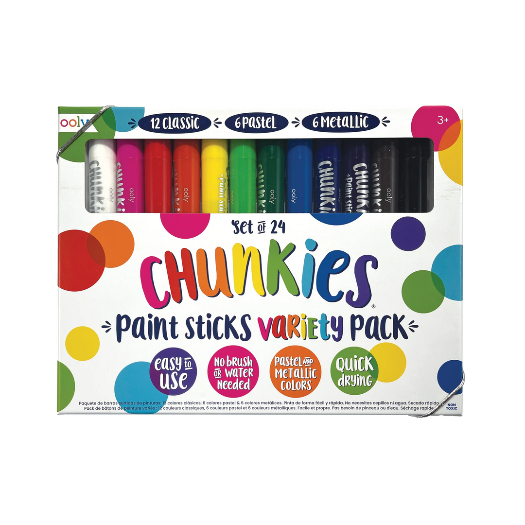 OOLY Chunkies Paint Sticks Variety Pack – Set of 24