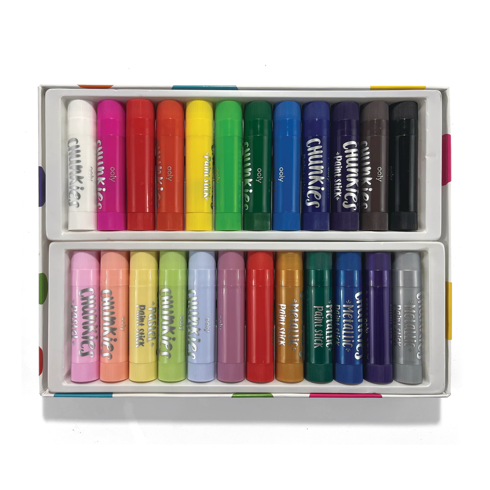 OOLY Chunkies Paint Sticks Variety Pack – Set of 24