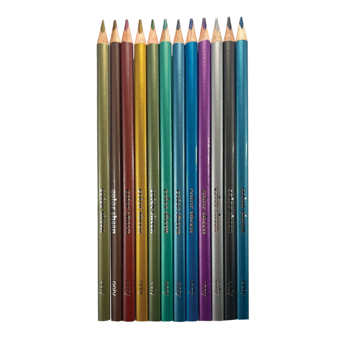 OOLY Color Sheen Metallic Colored Pencils – Set of 12