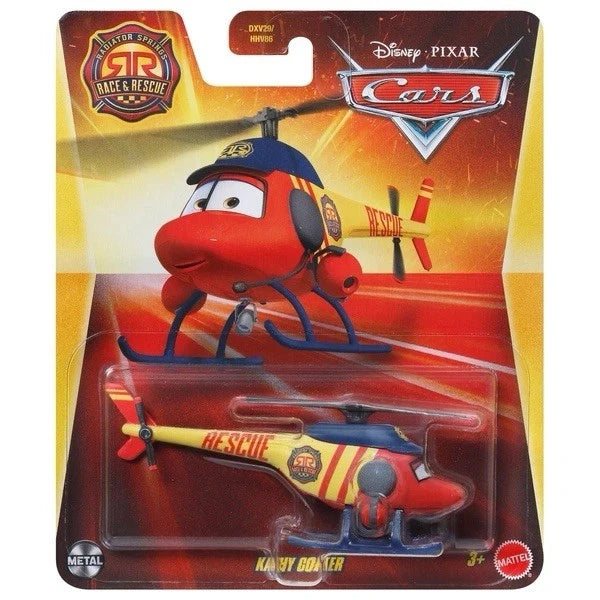 Toy helicopter in packaging with Disney Pixar Cars branding