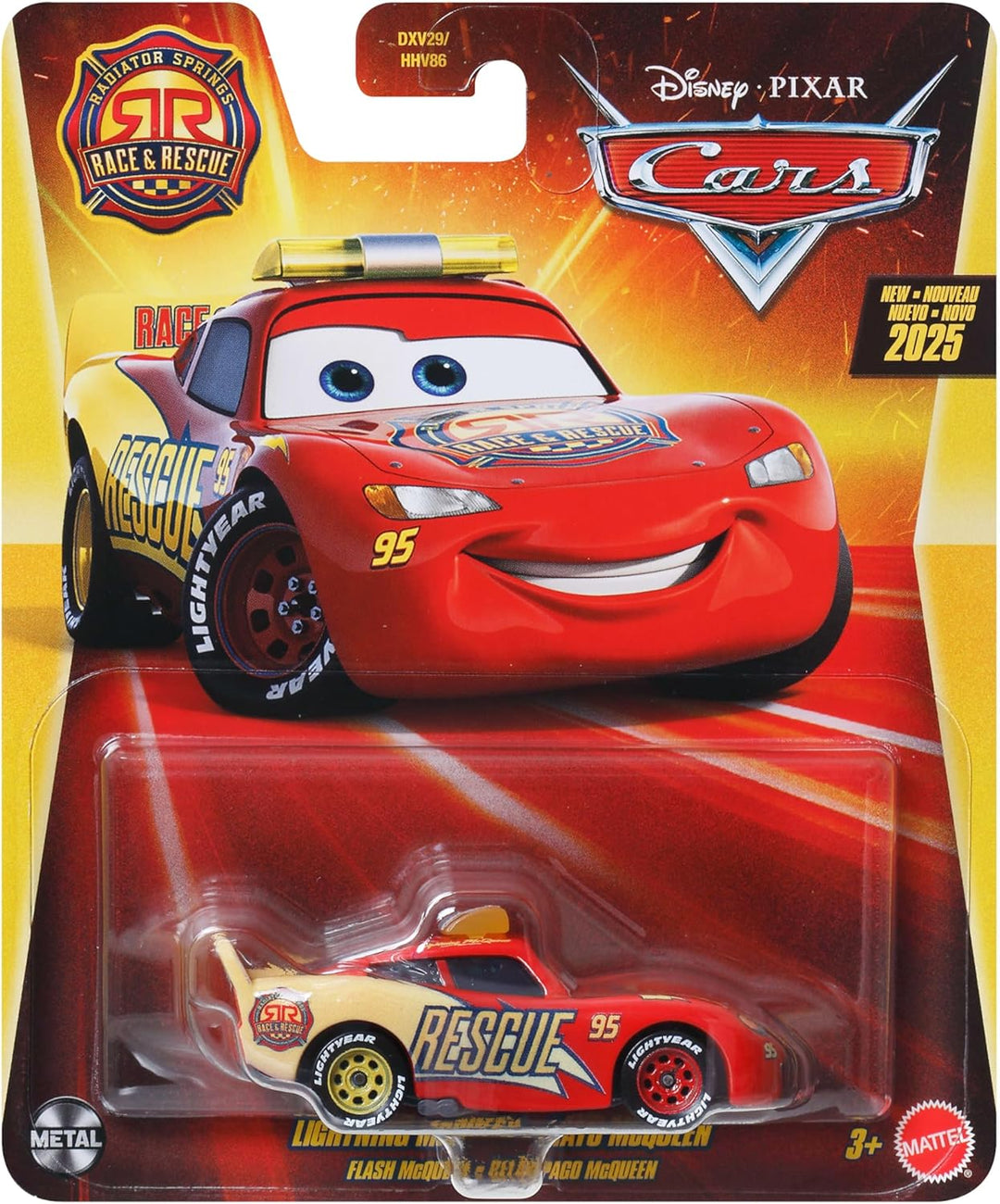 Toy car figure in packaging with Disney/Pixar branding