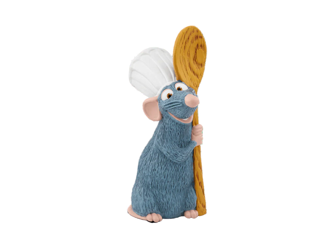 Animated character holding a rolling pin on a white background