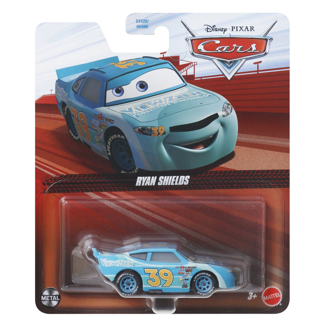 Toy car in packaging with Disney Pixar Cars branding