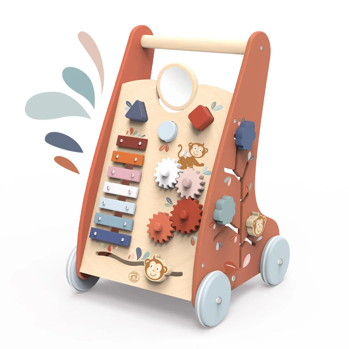 Multi-Activity Wooden Walker (with Brake System)