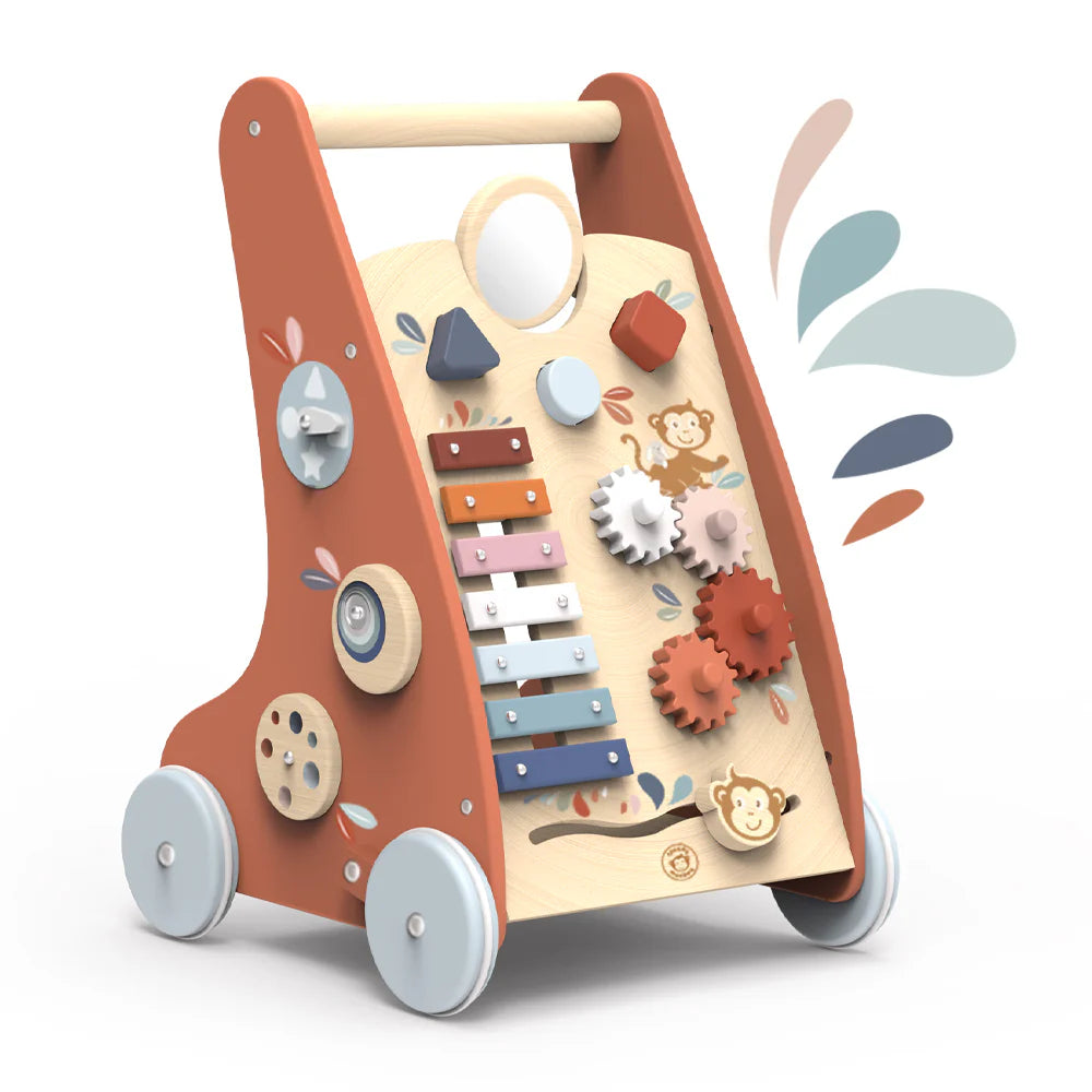Multi-Activity Wooden Walker (with Brake System)