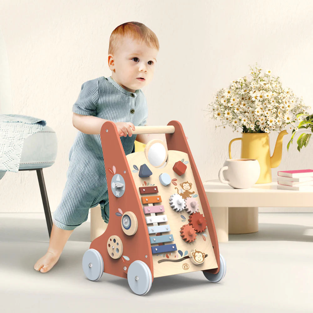 Multi-Activity Wooden Walker (with Brake System)