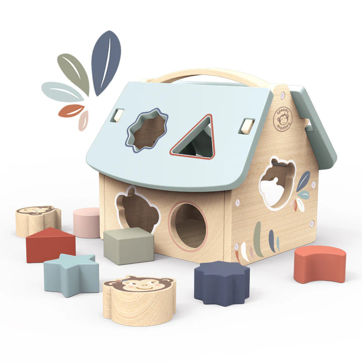 House Shape Sorter – Wooden Learning Toy