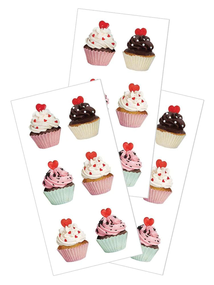 Decorative Stickers - Valentine's Cupcakes