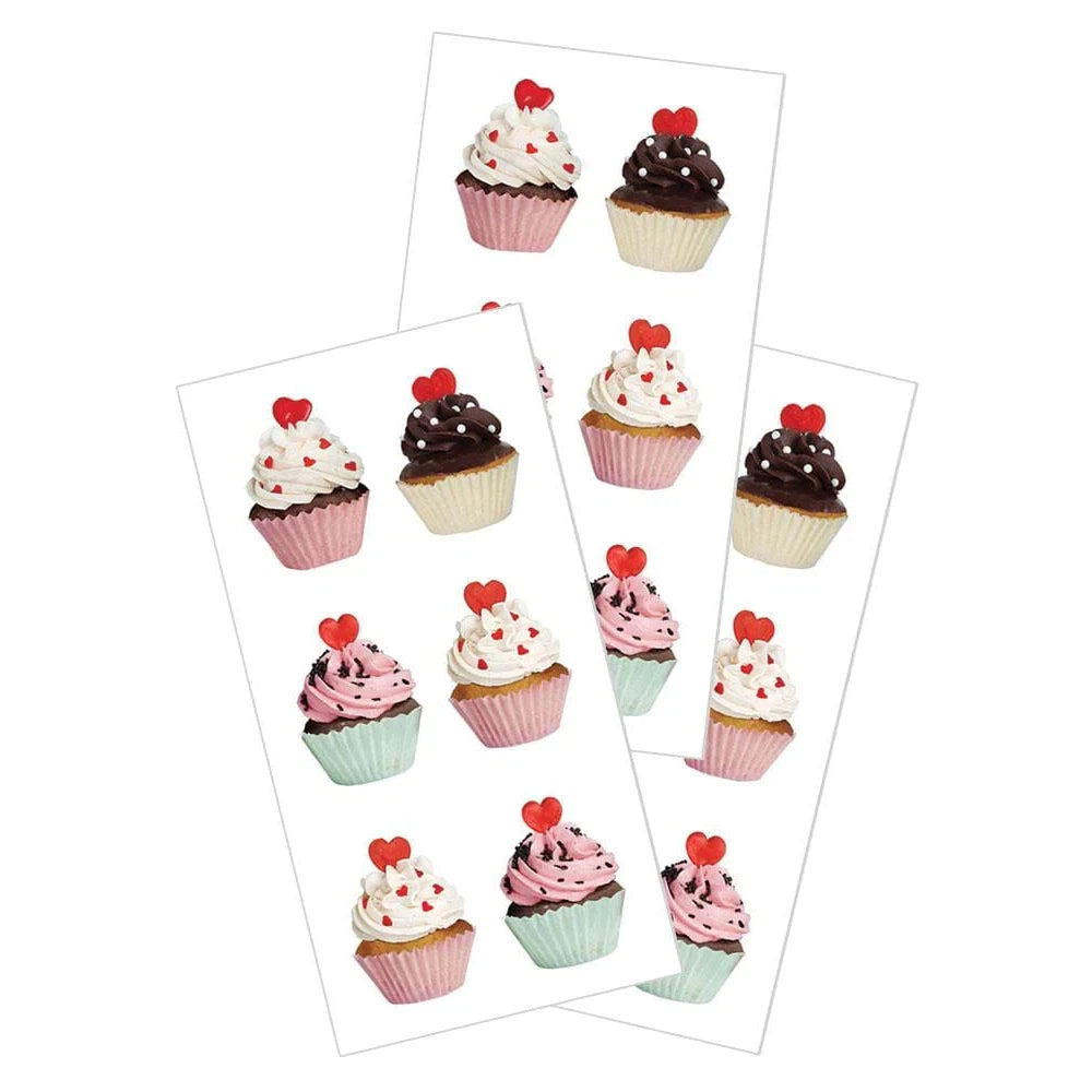 Decorative Stickers - Valentine's Cupcakes