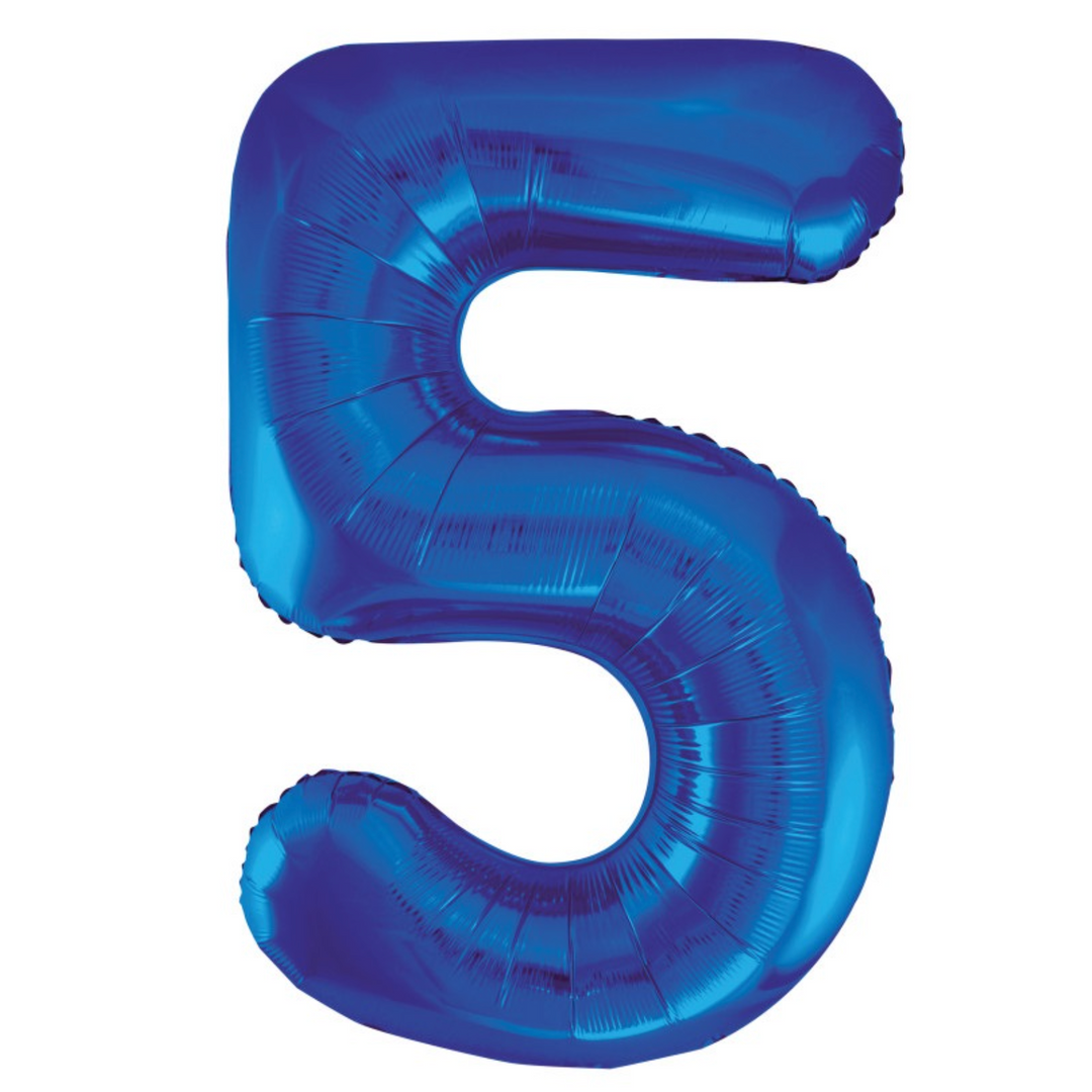 Number Balloons 34"- Blue