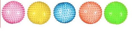 Spikey Playground Ball -Assorted colors - one random color per order